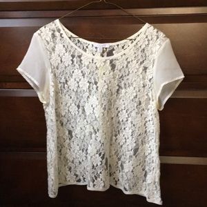 White lace top!